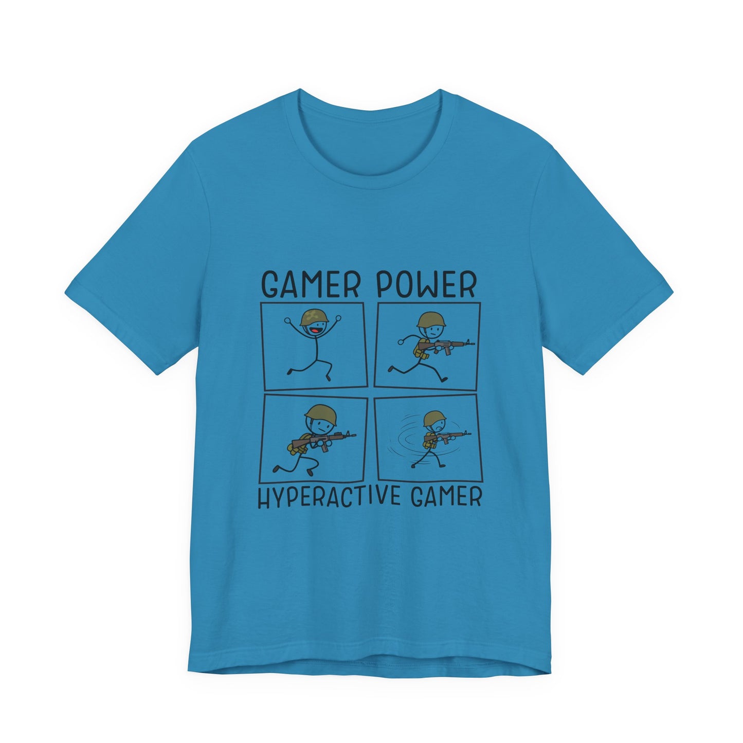 "Hyperactive Gamer" - Gamer Power - Unisex Tee