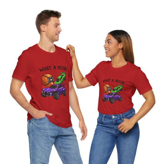 Rocket Car Soccer Tee — What a Noob! - Unisex Tee