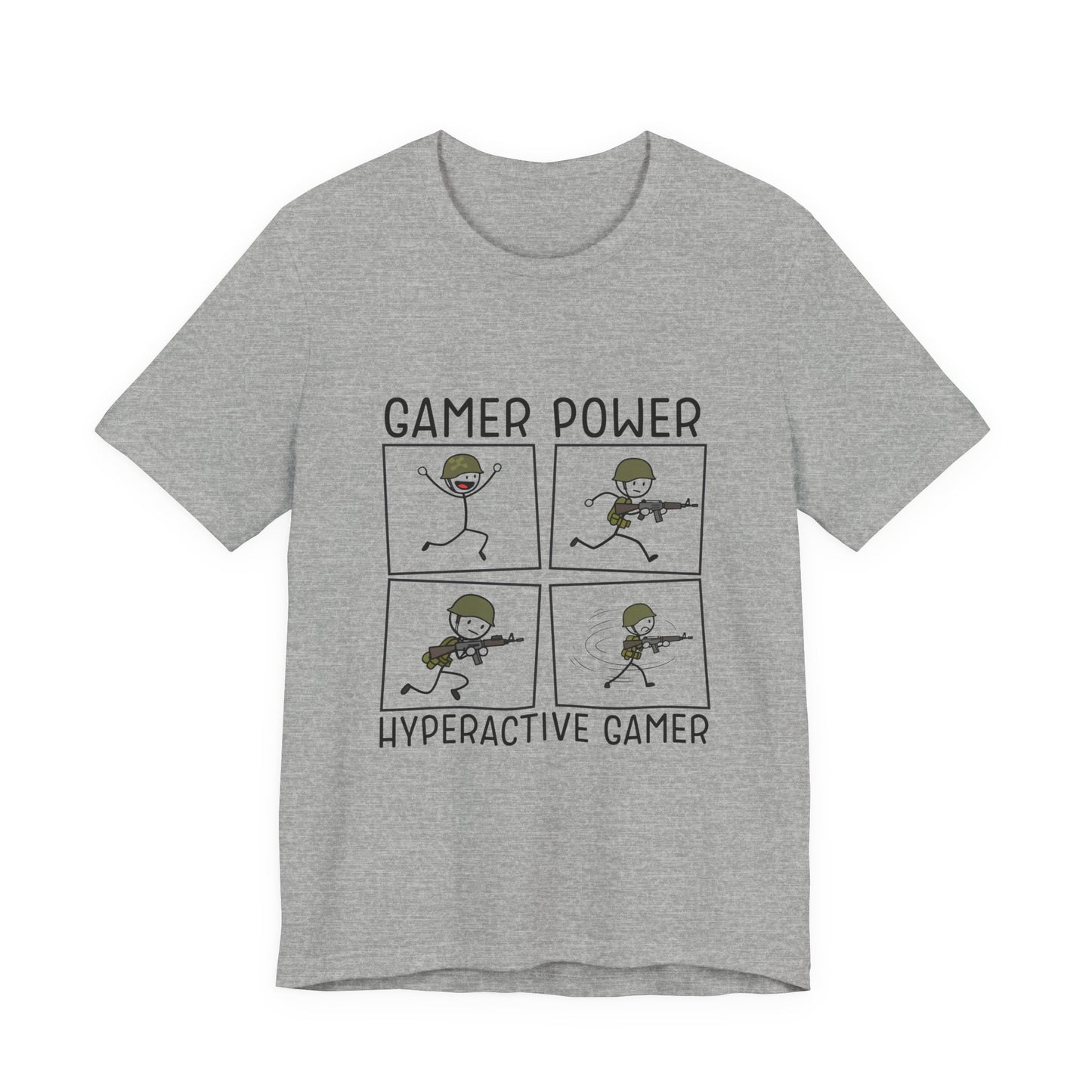 "Hyperactive Gamer" - Gamer Power - Unisex Tee