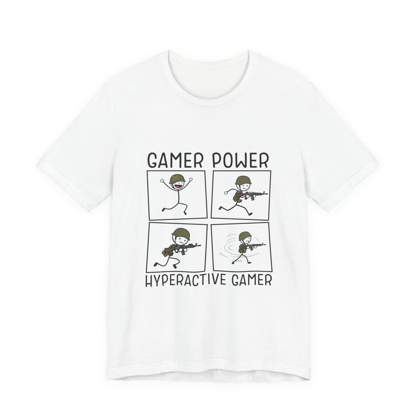 "Hyperactive Gamer" - Gamer Power - Unisex Tee